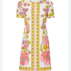 Floral Print White Dress